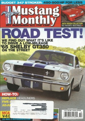 MUSTANG MONTHLY 2010 OCT - '65 GT350 TESTED, FLOWER POWER RED 600
